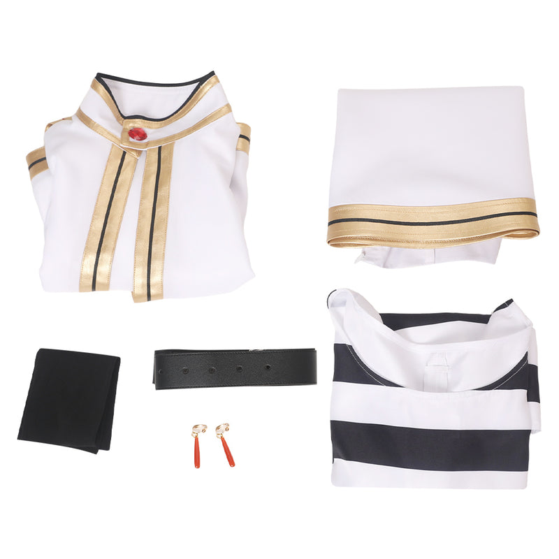 Anime Sousou no Frieren White Frieren Kids Children Outfits Party Carnival Halloween Cosplay Costume