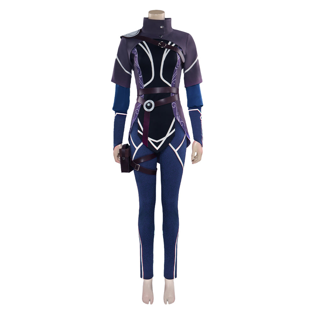 Anime The Dragon Prince Rayla Jumpsuit Outfits Party Carnival Hallowee