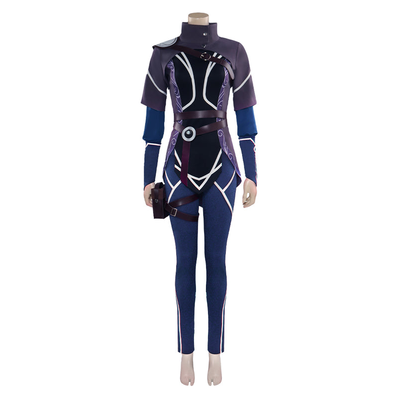 Anime The Dragon Prince Rayla Jumpsuit Outfits Party Carnival Halloween Cosplay Costume