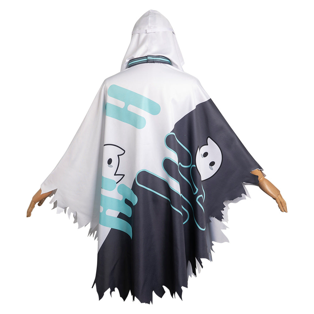 Anime Tokitou Muichirou Ghost Hooded Cosplay Cloak Party Carnival Hall