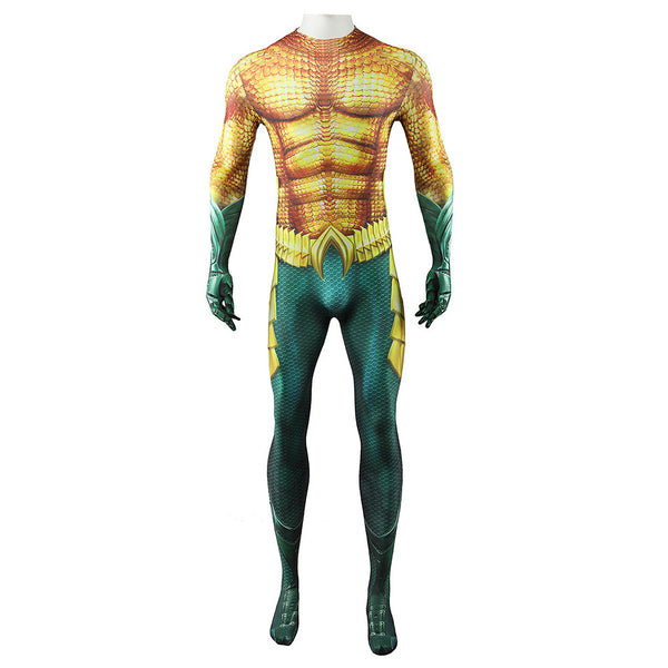 Aquaman and the Lost Kingdom Movie Arthur Curry Golden Jumpsuit Party Carnival Halloween Cosplay Costume