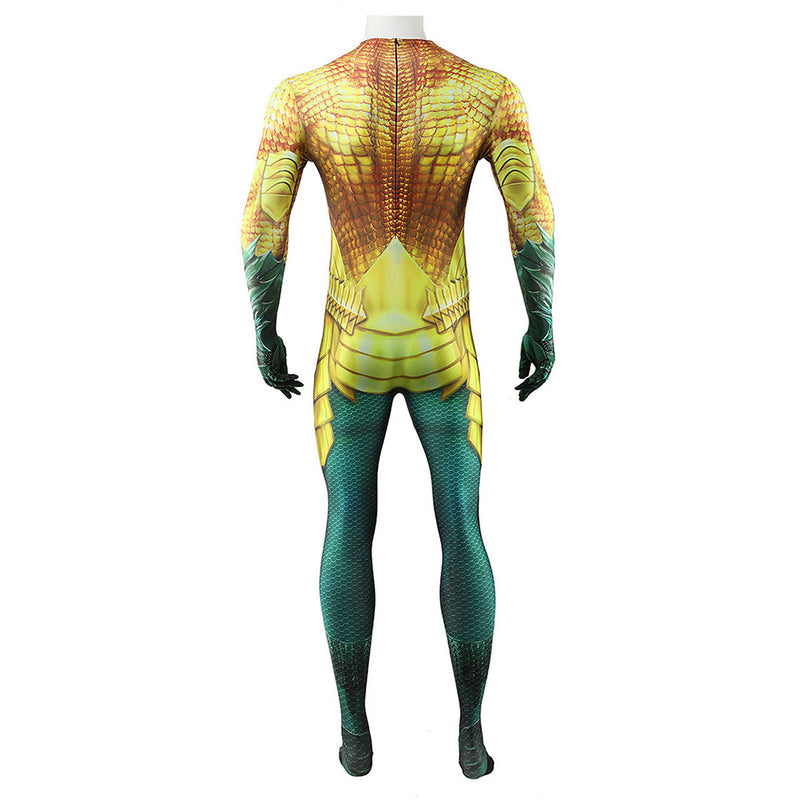 Aquaman and the Lost Kingdom Movie Arthur Curry Golden Jumpsuit Party Carnival Halloween Cosplay Costume