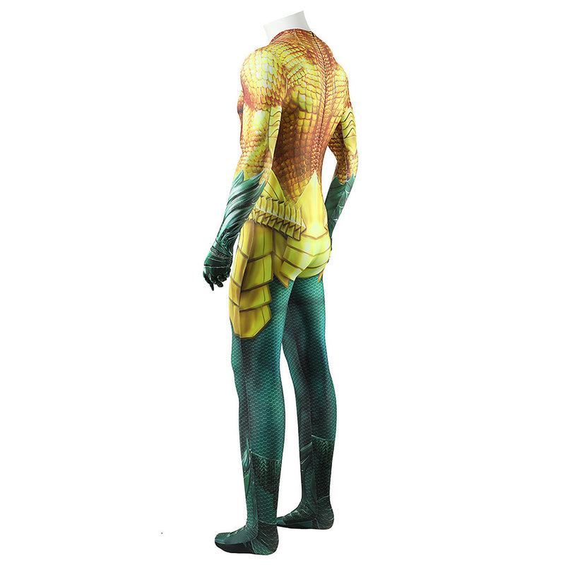Aquaman and the Lost Kingdom Movie Arthur Curry Golden Jumpsuit Party Carnival Halloween Cosplay Costume
