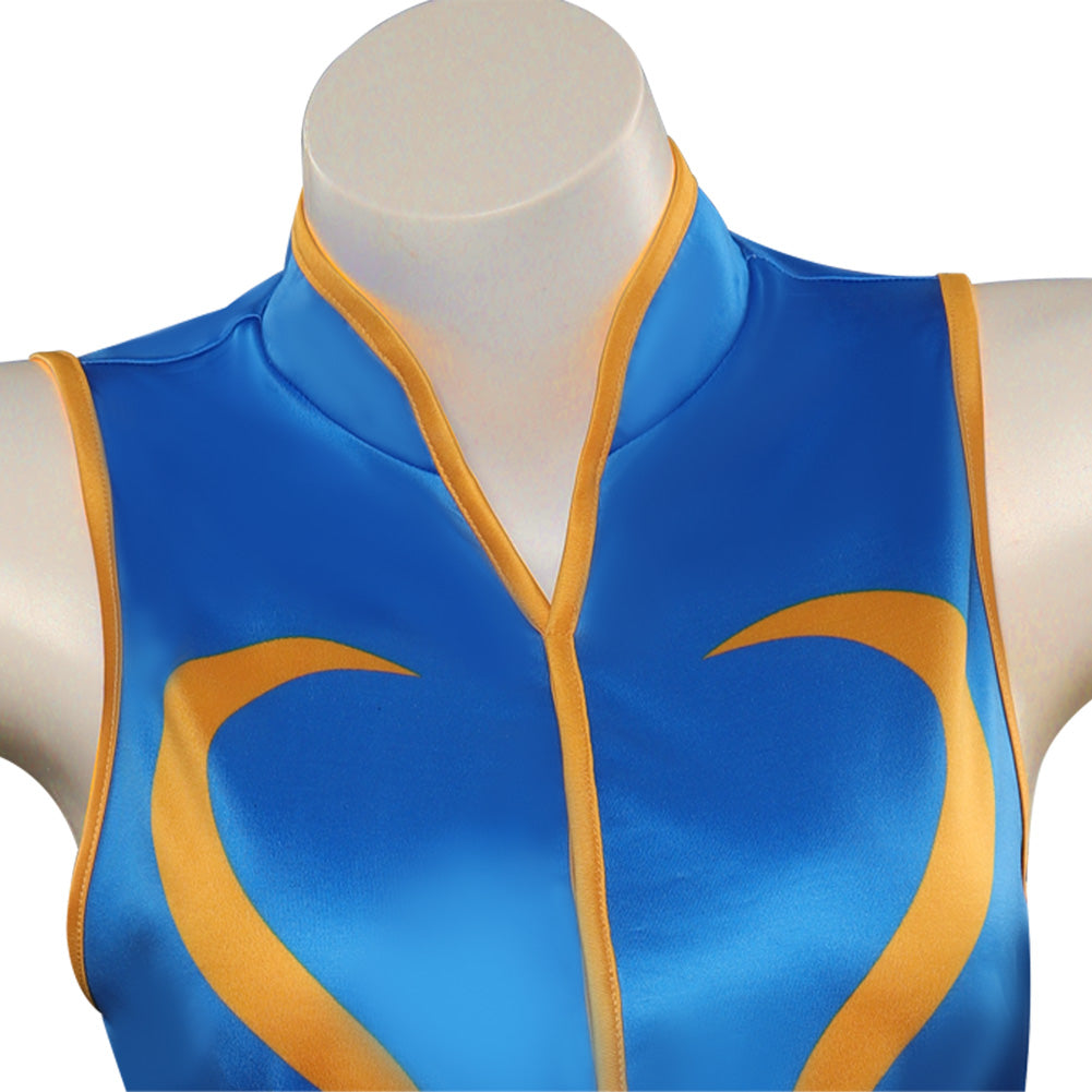 Street Fighter Chun Li Swimsuit Top Shorts Outfits Halloween Carnival