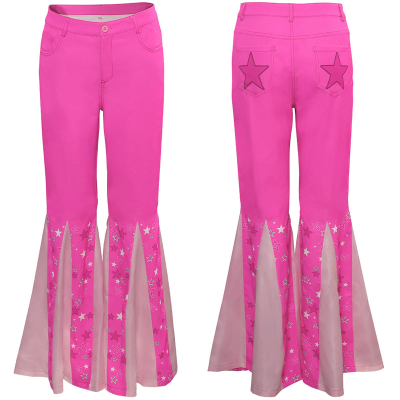 Barbie Movie Pink Pants Women  Halloween Carnival Party Cosplay Costume