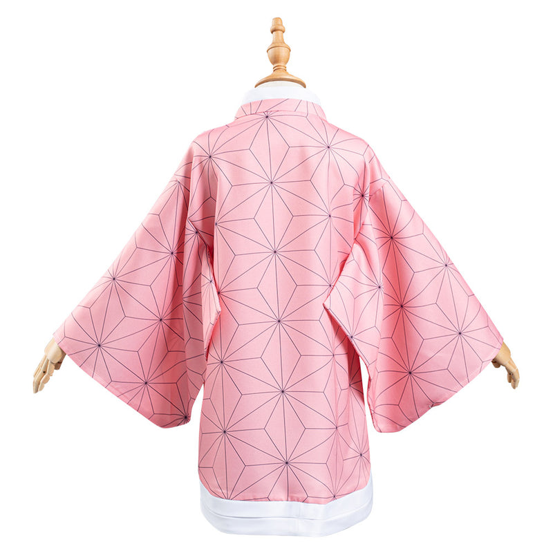 Kamado Nezuko Kids Children Kimono Coat Cosplay Costume