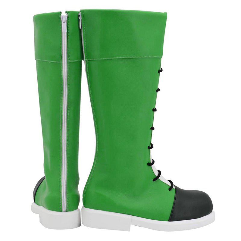 Anime Green Boots Halloween Costumes Accessory Cosplay Shoes