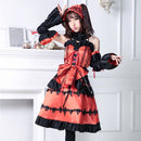 DATE A LIVE Tokisaki Kurumi Gothic Lolita Girl Princess Outfits Halloween Carnival Cosplay Costume