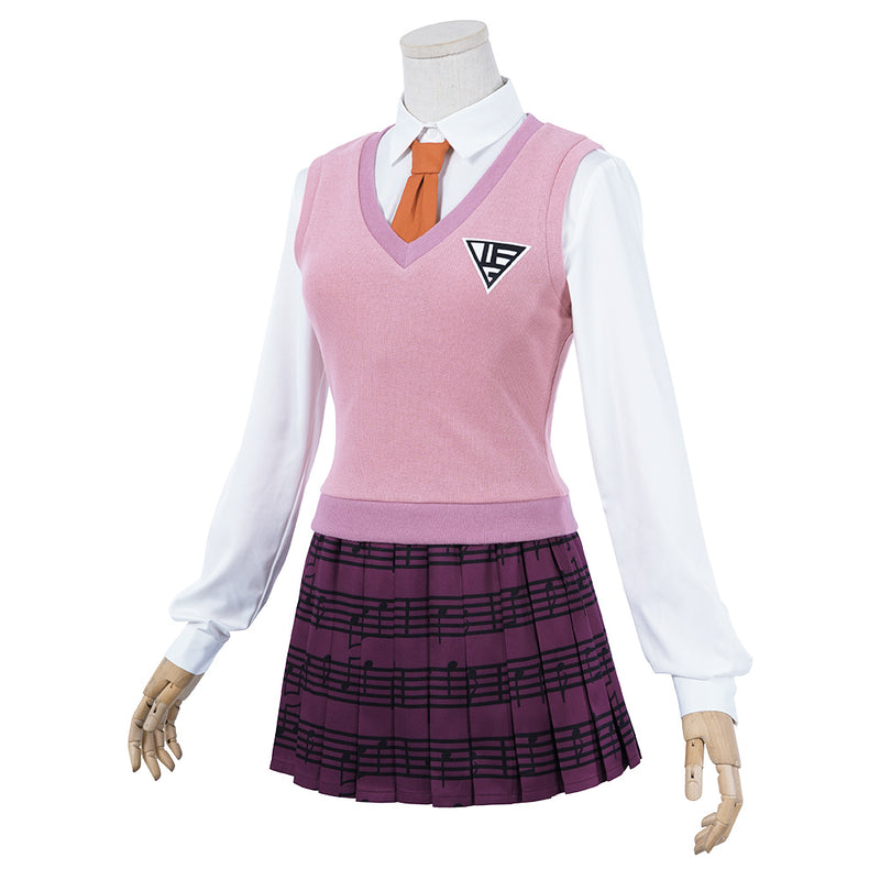 Danganronpa V3: Killing Harmony-Akamatsu Kaede Uniform Skirt Outfits Halloween Carnival Suit Cosplay Costume