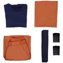 Son Goku Kids Children Orange Outfits Full Set Halloween Carnival Suit Cosplay Costume