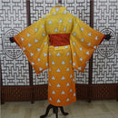 Agatsuma Zenitsu Women Kimono Outfits Halloween Carnival Costume Cosplay Costume