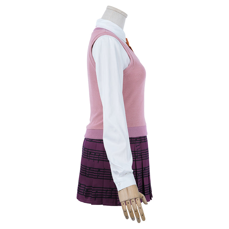 Danganronpa V3: Killing Harmony-Akamatsu Kaede Uniform Skirt Outfits Halloween Carnival Suit Cosplay Costume