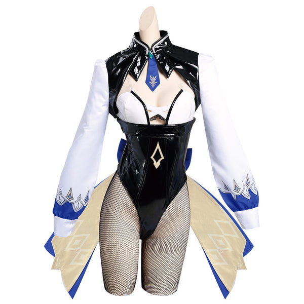 Genshin Impact Eula Bunny Girl Original Design Cosplay Costume - Cossky®