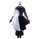 2021 Cruel Devil Black and White Dress Outfits Halloween Carnival Suit Cosplay Costume