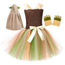 Baby Yoda Kids Children Girl Tutu Dress Party Carnival Halloween Cosplay Costume