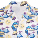 Back to the Future Doc Brown Role Playing Male Adult Printed Shirt Party Carnival Halloween Cosplay Costume