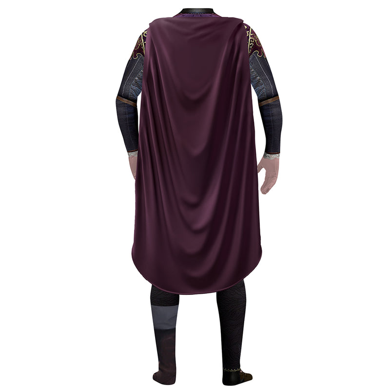 Baldur's Gate 3 Game Astarion Jumpsuit Cloak Set Party Carnival Halloween Cosplay Costume