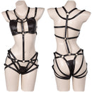 Baldur's Gate Game Lae'zel Women Black Sexy Suit Party Carnival Halloween Cosplay Costume