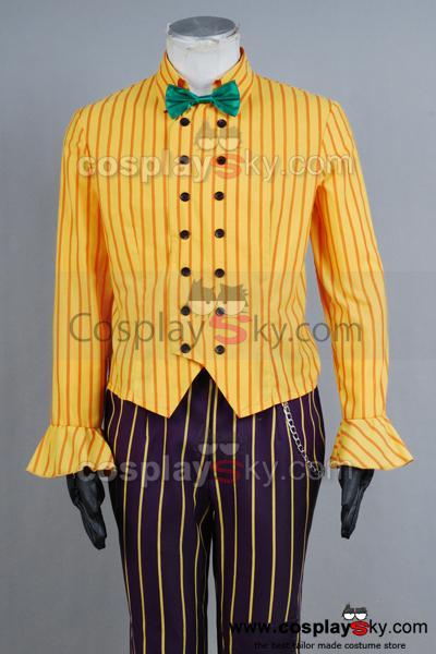 Batman Arkham Asylum Joker Coat Suit Cosplay Costume