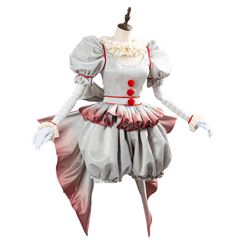 Women It Pennywise Horror Pennywise The Clown Costume Bishoujo Ver. Cosplay Costume