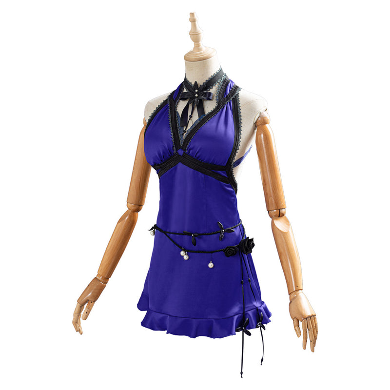 tifa blue dress Sharing Tifa (Blue Dress) Wallpaper.. : r/FFVIIRemake