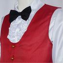 Beetlejuice 2024 Movie Beetlejuice Red Suit Party Carnival Halloween Cosplay Costume