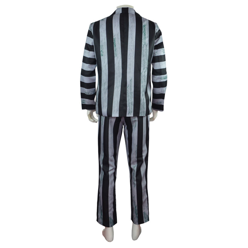 Beetlejuice 2024 Movie Beetlejuice White And Black Suit Party Carnival Halloween Cosplay Costume