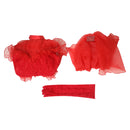 Beetlejuice Lydia Deetz Original Design Red Silks Sexy Adult Wedding Dress Party Carnival Halloween Cosplay Costume