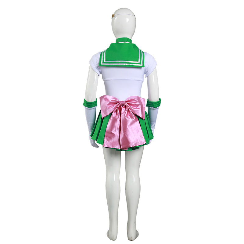 Sailor Moon Kino Makoto Kids Children Girls Dress Outfits Halloween Carnival Suit Cosplay Costume