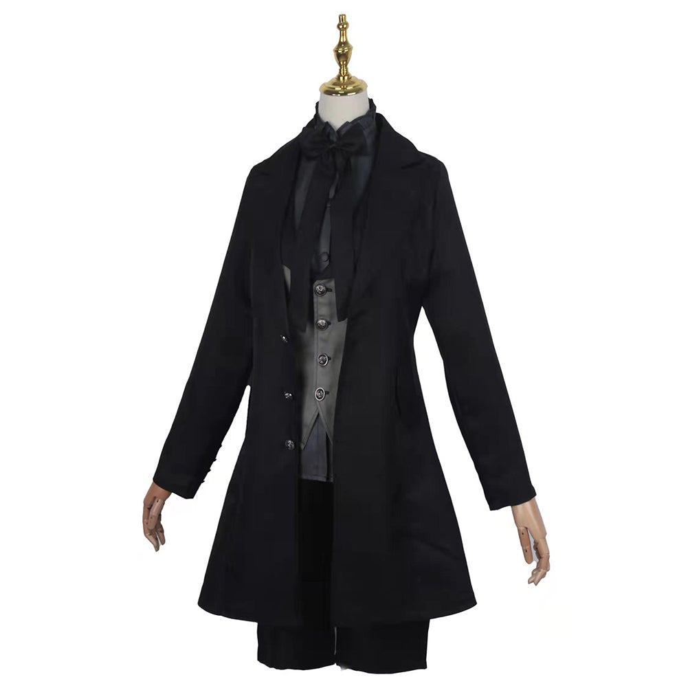 Black Butler Anime Ciel Phantomhive Black Outfit Party Carnival Hallow