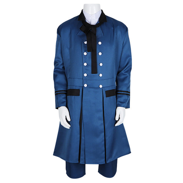 Black Butler Anime Ciel Phantomhive Blue Outfit Party Carnival Halloween Cosplay Costume