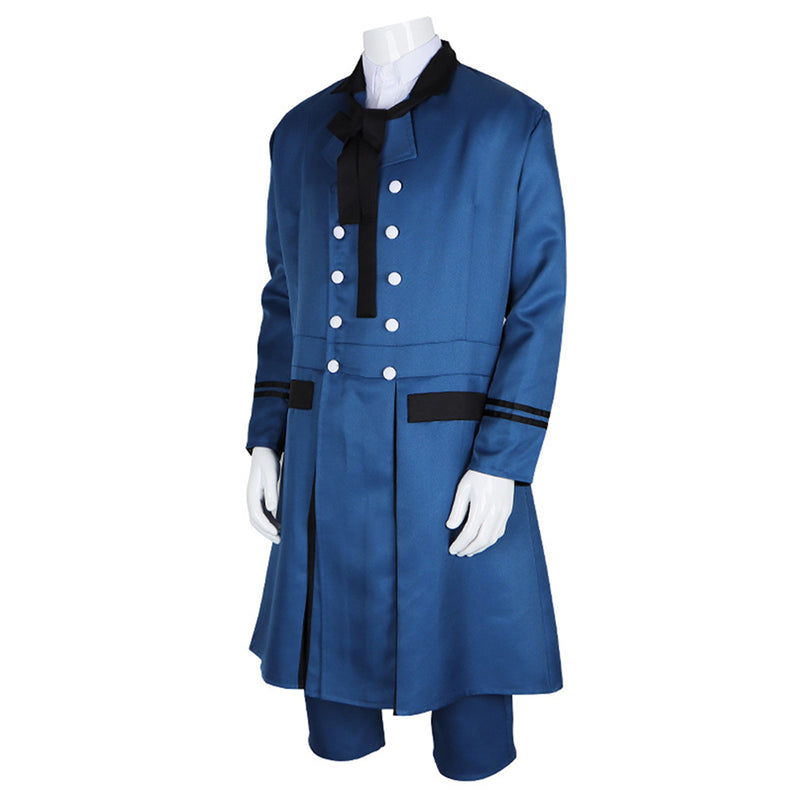 Black Butler Anime Ciel Phantomhive Blue Outfit Party Carnival Halloween Cosplay Costume