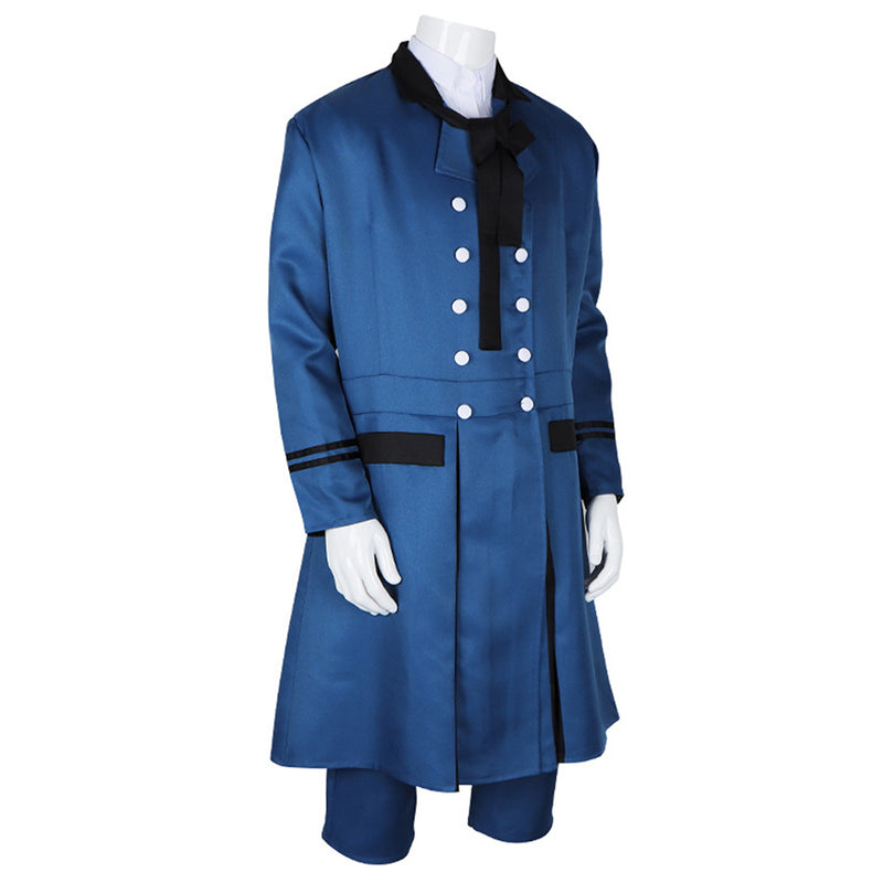 Black Butler Anime Ciel Phantomhive Blue Outfit Party Carnival Halloween Cosplay Costume