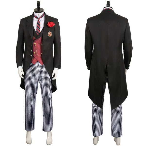 Black Butler Anime Edgar Redmond Black Outfit Party Carnival Halloween Cosplay Costume