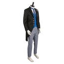 Black Butler Anime Lawrence Bluewer Black Outfit Party Carnival Halloween Cosplay Costume