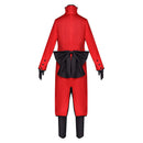 Black Butler Anime Ronald Knox Red Outfit Party Carnival Halloween Cosplay Costume