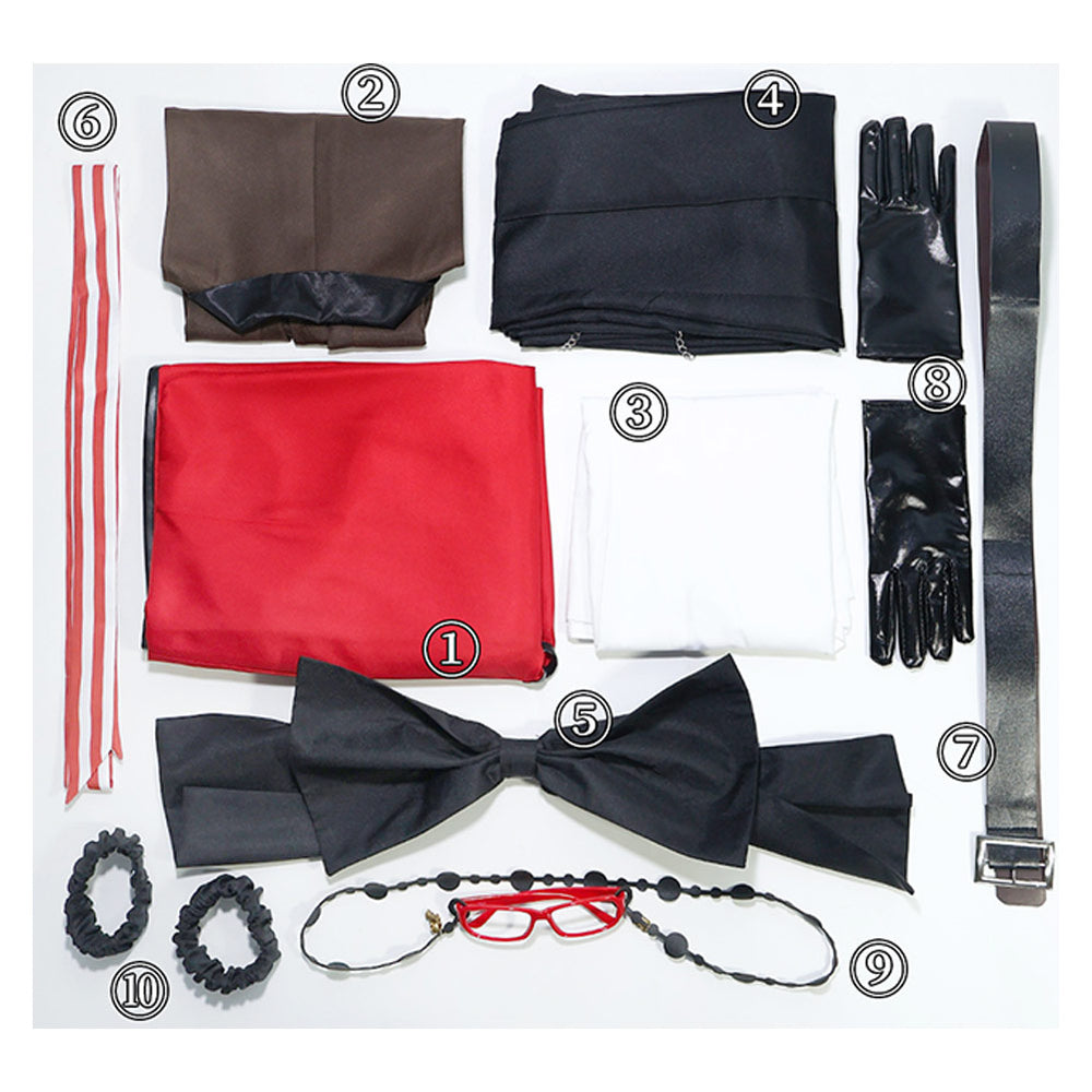 Ronald Knox Red Outfit Party Carnival Halloween Cosplay Costume