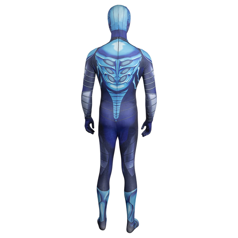 Blue Beetle Jaime Reyes Blue Adult Men Cosplay DC Jumpsuit Party Carnival Halloween Cosplay Costume