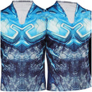 Blue Beetle Jaime Reyes Blue Printed Jacket Party Carnival Halloween Cosplay Costume