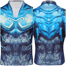 Blue Beetle Jaime Reyes Blue Printed Jacket Party Carnival Halloween Cosplay Costume