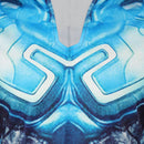 Blue Beetle Jaime Reyes Blue Printed Jacket Party Carnival Halloween Cosplay Costume