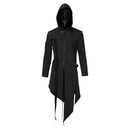 Plague Doctor Men Steampunk Gothic Hooded Jacket Coats Halloween Carnival Suit Cosplay Costume