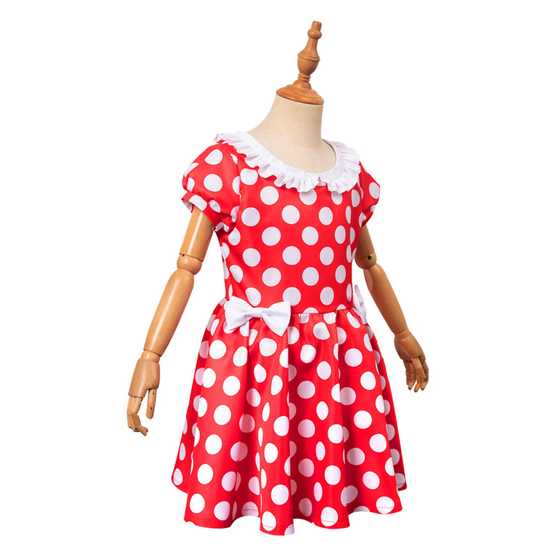 Polka Dots Kids Children Cosplay Costume Outfits Halloween Carnival Party Suit