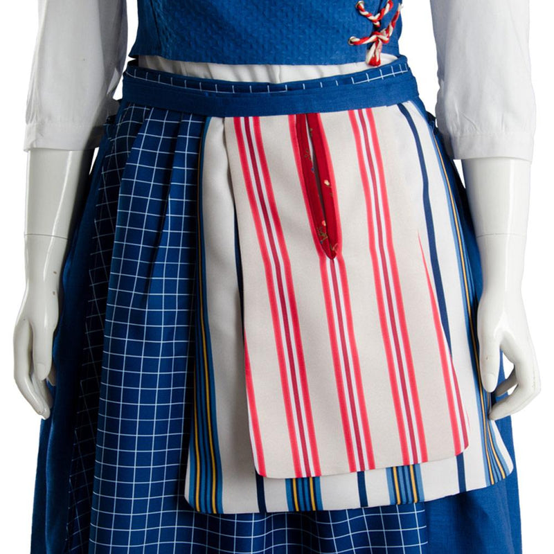 Belle Emma Watson Maid Dress Cosplay Costume