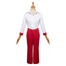 Barbie Movie Rose Red Women Shirt  Pants Outfits Halloween Carnival Cosplay Costume