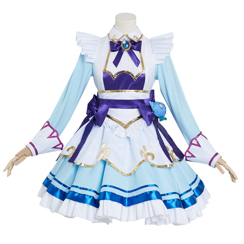 LoL League of Legends Gwen Cafe Maid Dress Halloween Carnival Cosplay Costume