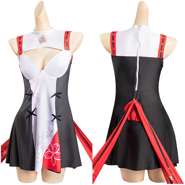 Genshin Impact Yae Miko Cosplay Costume Swimsuit Outfits Halloween Carnival Suit