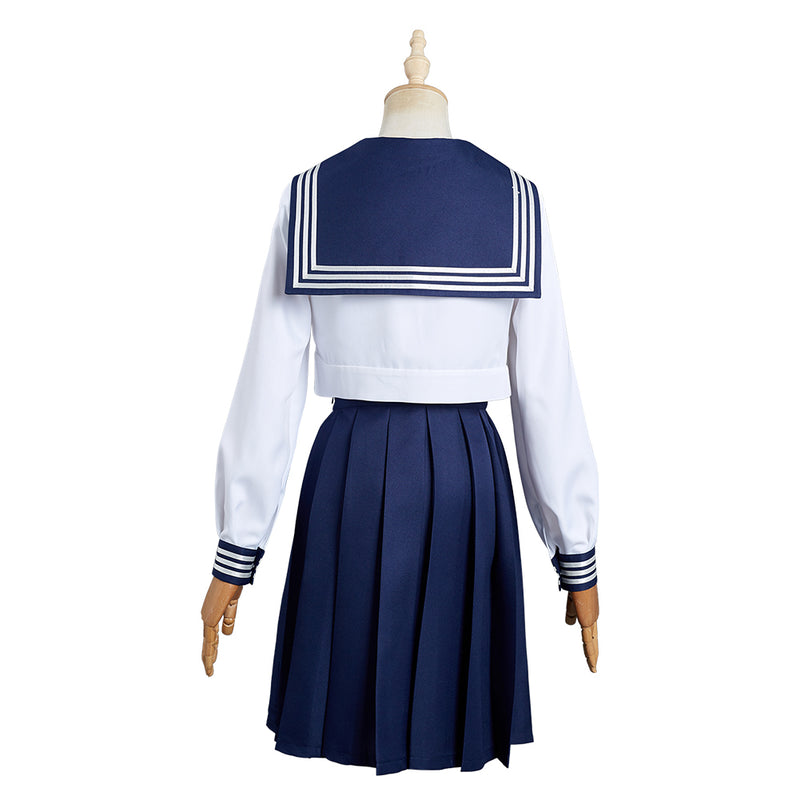 Akebi‘s Sailor Uniform - Komichi Akebi School Uniform Skirt Halloween Carnival Cosplay Costume
