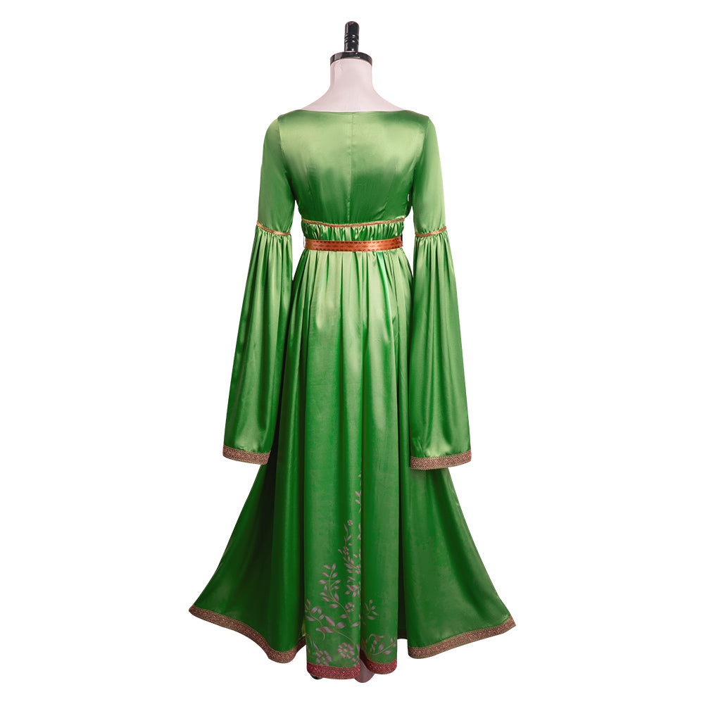 Leia Cosplay Costume Green Dress Outfits Halloween Carnival Suit