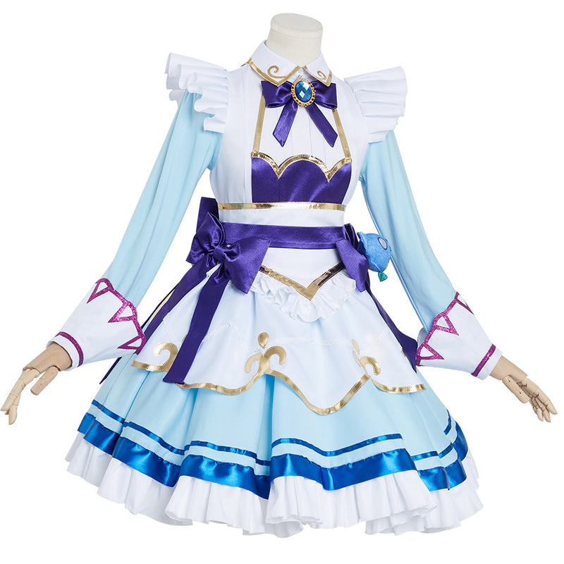 LoL League of Legends Gwen Cafe Maid Dress Halloween Carnival Cosplay Costume